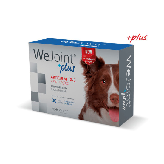 WeJoint Plus Medium Breeds – Supliment Articular pentru Câini de Talie Medie, 30 Tablete – WePharm